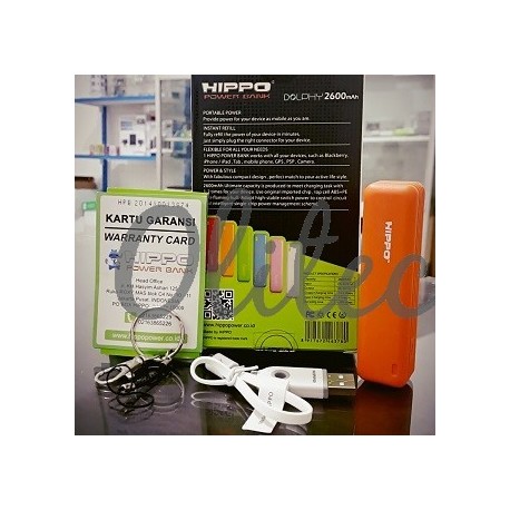 Powerbank Hippo Dolphy 2600mAh Original