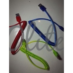 Kabel Micro USB Spiral LED